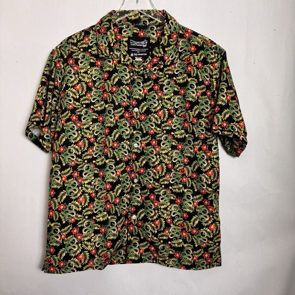 Dragon Ball Z Super Toei Animation Dragons Snake Mens S Hawaiian Button Up Shirt